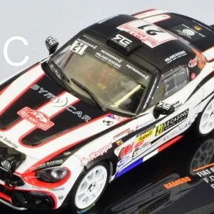 Fiat 124 Rgt Rallye Monte Carlo année 2017 Francois Delecour Ram680 IXO 1/43 une des rares apparition d'un pilote mythique français en rallye