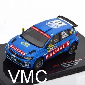 VW Polo GTI r5 au Rallye Suède 2019 piloté par Veiby Andersson Bauhaus 1:43 IXO RAM 706 superbe deco de peinture