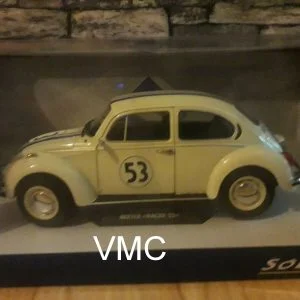 volkswagen coccinelle beetle choupette 53 1/18 Solido voiture miniature du film rare et de bonne finition les passionnés apprécierons