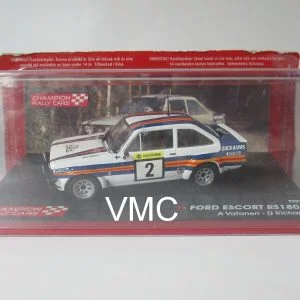 FORD ESCORT RS 1800 VATANEN 1000 LACS 1981 1/43 CHAMPIONNAT DU MONDE DES RALLYES MINIATURE TRES RARE NEUVE DANS SA BOITE D ORIGINE