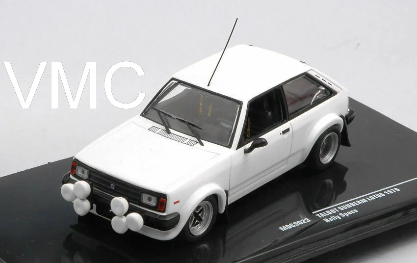 TALBOT SUNBEAM LOTUS BLANCHE RALLYE 1979 VERSION NUIT MONTE CARLO IXO 1/43 IDEALE POUR DÉCORATION DÉCALQUE