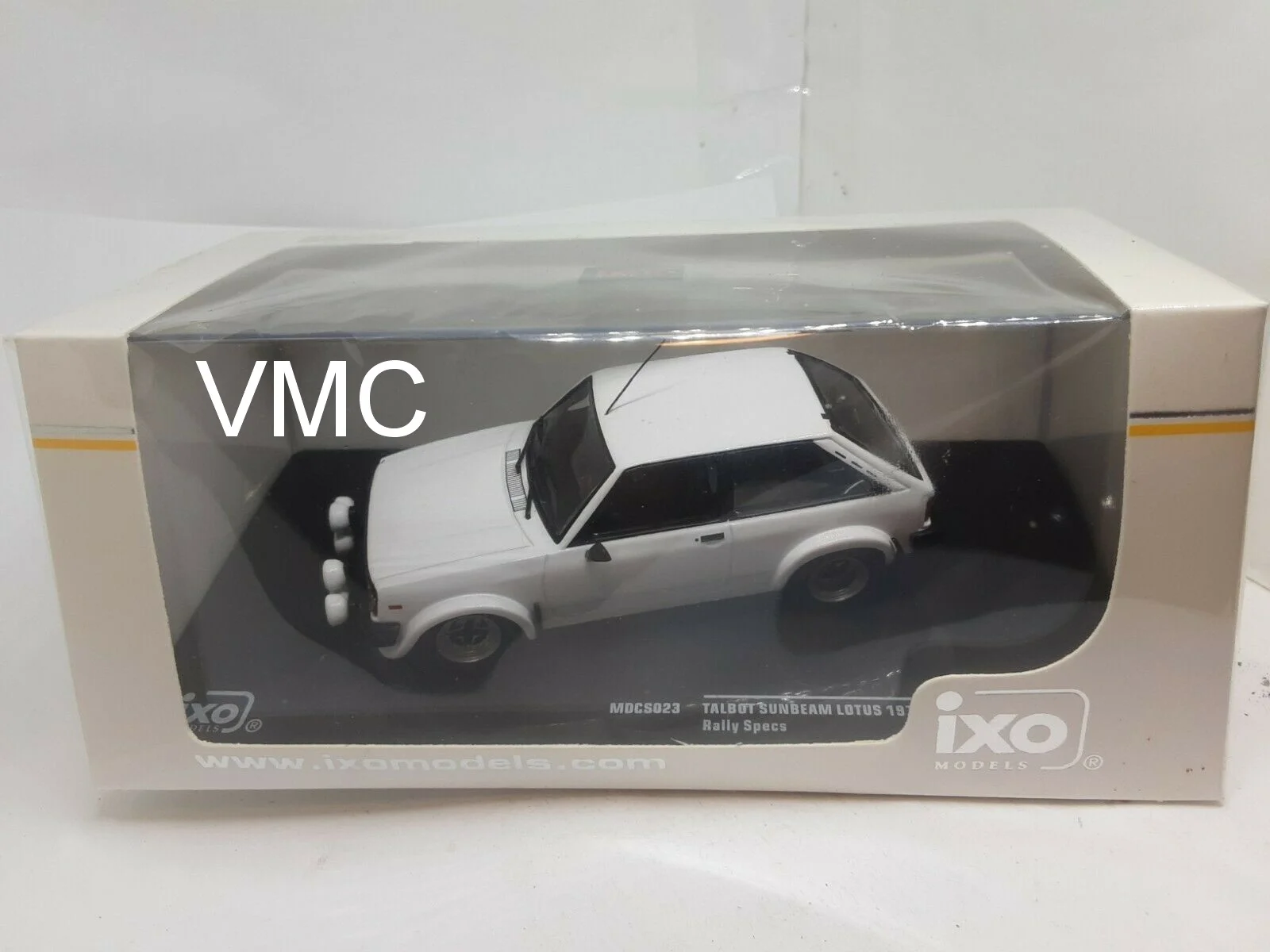 TALBOT SUNBEAM LOTUS BLANCHE RALLYE 1979 VERSION NUIT MONTE CARLO IXO 1/43 IDEALE POUR DÉCORATION DÉCALQUE