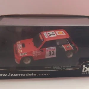 RENAULT 5 turbo C.BALESI-J P .CIRINDINI rallye TOUR DE CORSE 1986 1/43 IXO