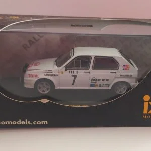 CITROEN VISA 1000 PISTES #7 RALLYe de MONTE-CARLO 1985 pilote J-C. ANDRUET A.PEUVERGNE 1/43 IXO