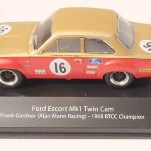 FORD ESCORT MK1 TWIN CAM FRANCK GARDNER (Alan Man Racing) 1968 BTTC CHAMPION 1/43