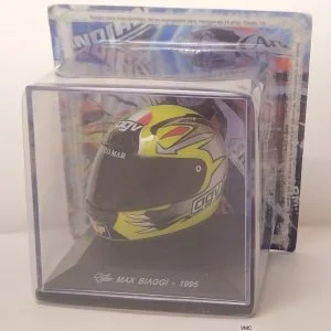 MAX BIAGGI 1995 1/5 CASQUE MOTO GP