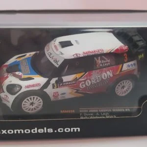 MINI JOHN COOPER WORKS #3 F.DUVAL-A.LAYH RALLY WALLAONIE 2013 1/43 IXO