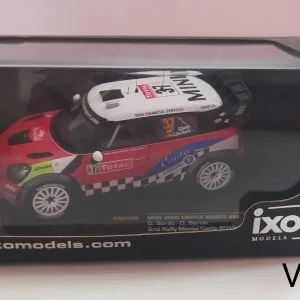 Mini JOHN COOPER WORKS #37 D.SORDO-D.BARRIO 2nd RALLY MONTE-CARLO 2012 1/43 IXO