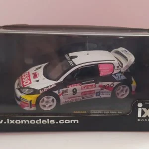 PEUGEOT 206 WRC pilote P.SNIJERS-E.V.D.PLUYM YPRES RALLYe 2000 1/43 ixo