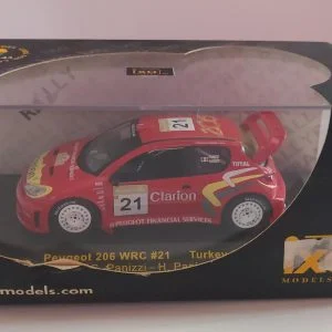 PEUGEOT 206 WRC#21 TURKEY 2003 G.PANIZZI-H.PANIZZI 1/43 IXO