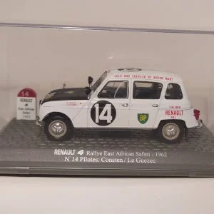 Renault 4L RALLYE EAST AFRICAN SAFARI 1962 #14 CONSTEN-LE GUEZEC 1/43 UNIVERSAL HOBBIES