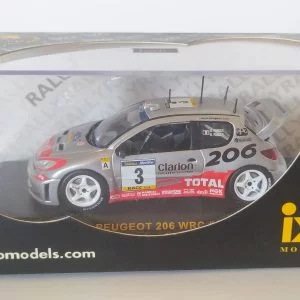 PEUGEOT 206 WRC #3 G.PANIZZI-H.PANIZZI catalogne espagne CATALUNYA 2002 1/43 IXO