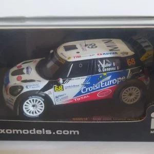 MINI JOHN COOPER WORKS #68 Y.MULLER-G.LENEVEU RALLYE DE FRANCE 2012 1/43 IXO
