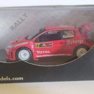 PEUGEOT 206 WRC #17 RALLY CYPRUS 2005 D.CARLISSON-M.ANDERSSON 1/43 IXO