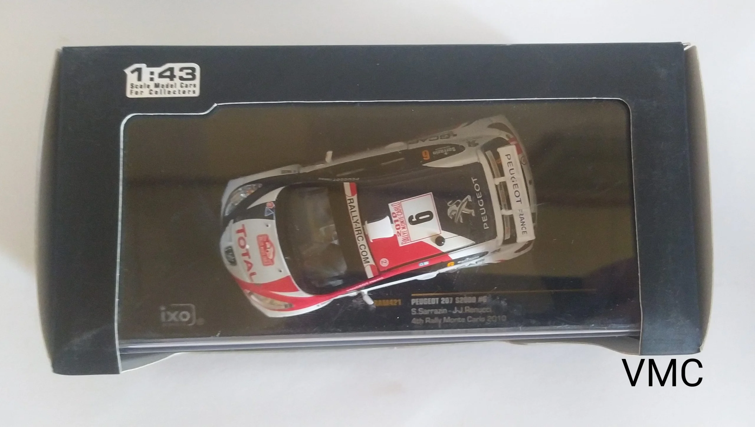 PEUGEOT 207 S2000 #6 S.SARRAZIN-J-J.RENUCCI 4th RALLY MONTE CARLO 2010 1/43 IXO – Image 2