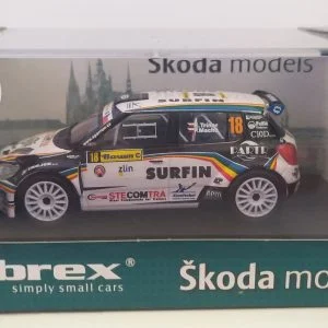 SKODA FABIA SUPER 2000 E.TRINER-P.MACHU BARUM RALLY 2012 1/43 ABREX LIMITED EDITION 300PCS