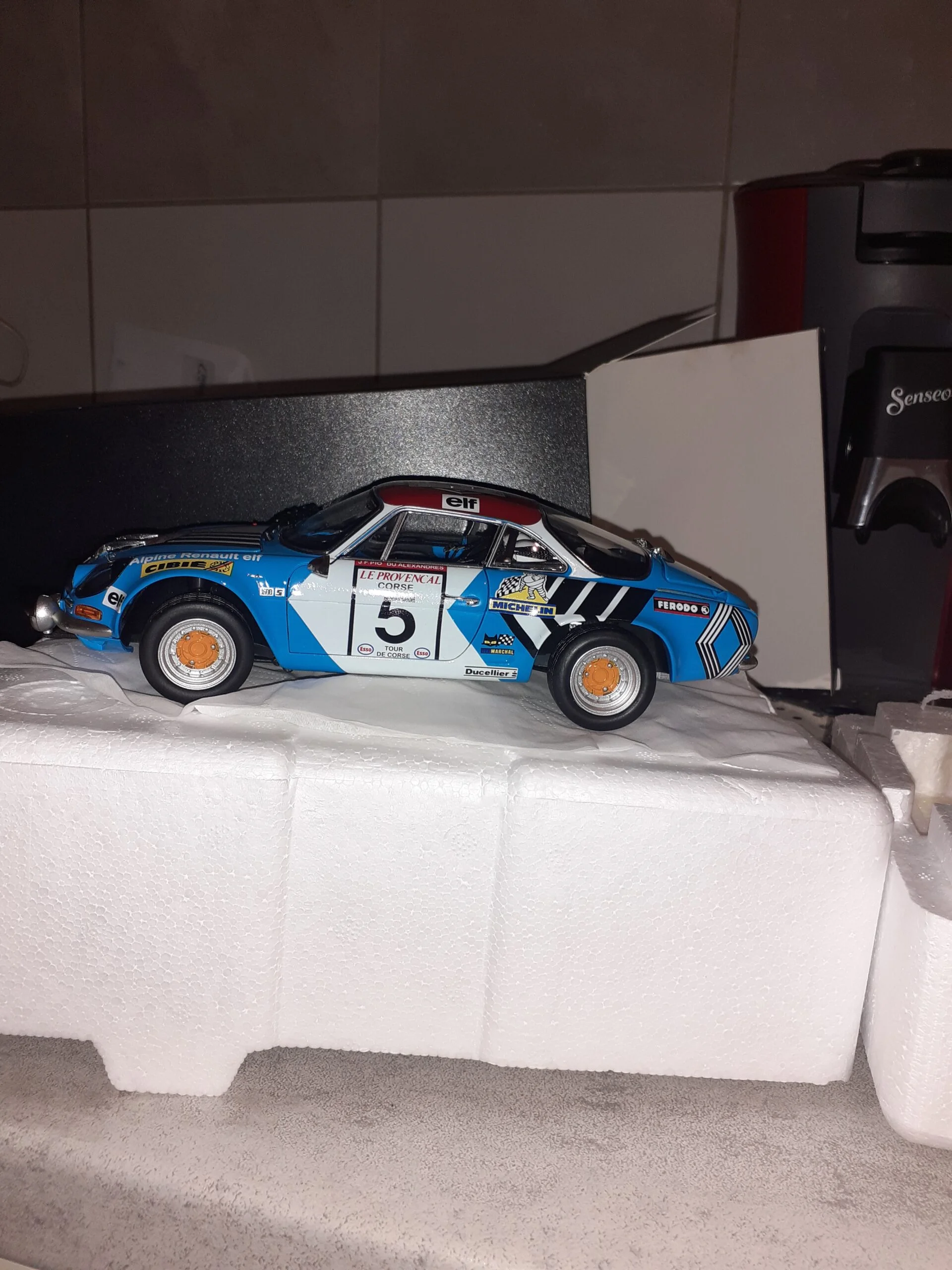 ALPINE A110 1800 N 5 rallye tour de corse 1973 THERIER JAUBERT 1/18 kyosho – Image 2