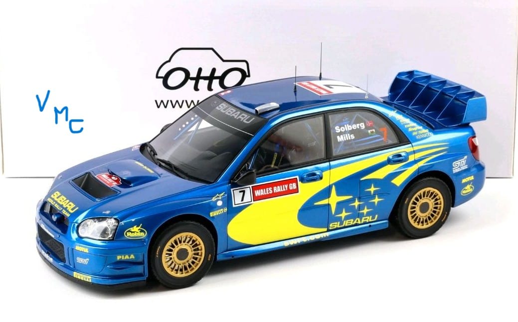 Subaru Impreza WRC Bleu Solberg Rallye du Pays de Galles 2003 OTTO G092 1/12