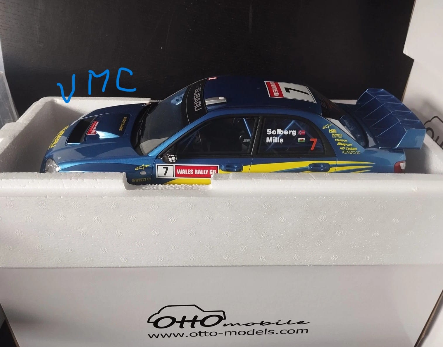 Subaru Impreza WRC Bleu Solberg Rallye du Pays de Galles 2003 OTTO G092 1/12