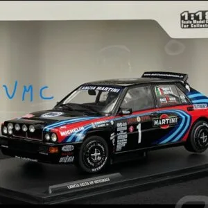 LANCIA Delta HF Intégrale Rallye Monte Carlo 1990 1/18 SOLIDO S1807809 hommage a Miki BIASION VERSSION NOIR