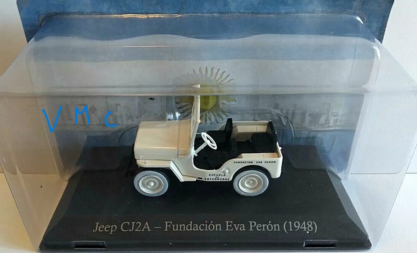 jeep cj2a willys fondation eva Peron white 1948 1/43